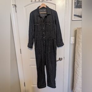 Madewell Black Long Sleeve Coveralls - S/M